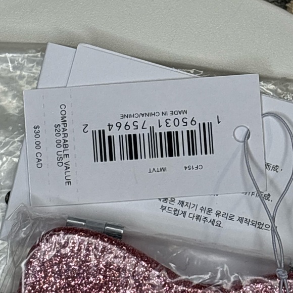 Coach Pink Glitter Mirror NWT - Picture 2 of 2